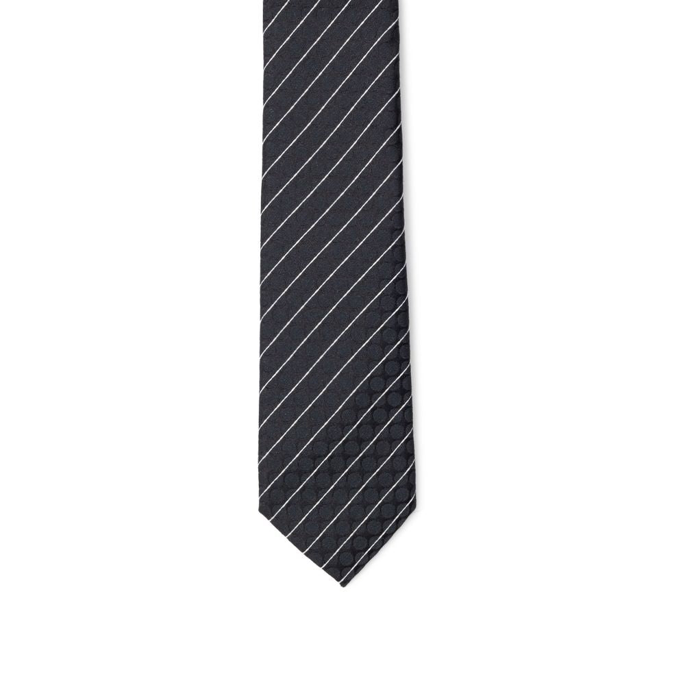 Black Polyester Ties & Bowty - ventzia