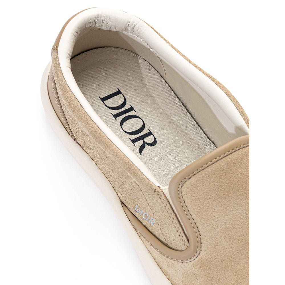Beige Leather Sneaker - ventzia
