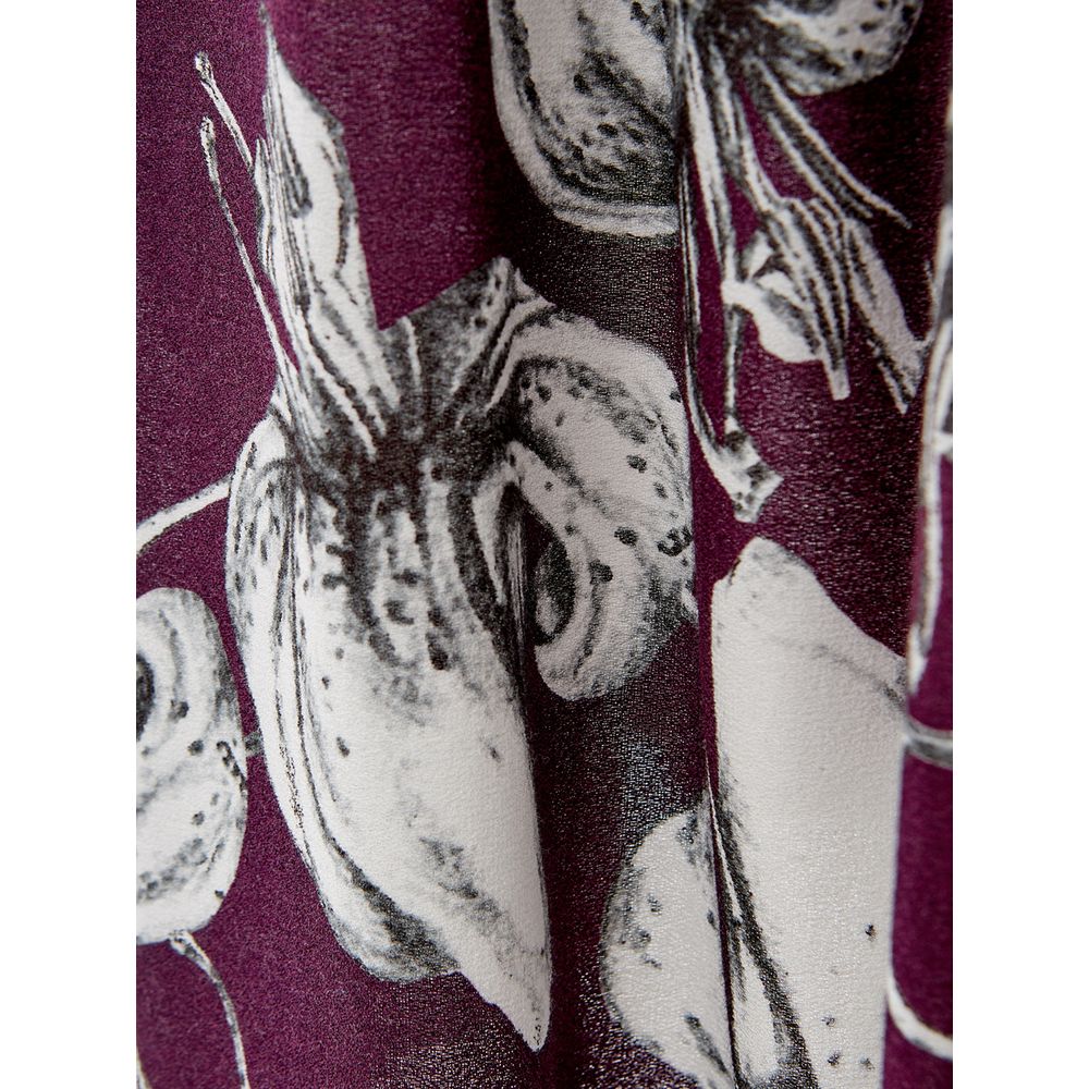 Elegant Purple Viscose Dress - ventzia