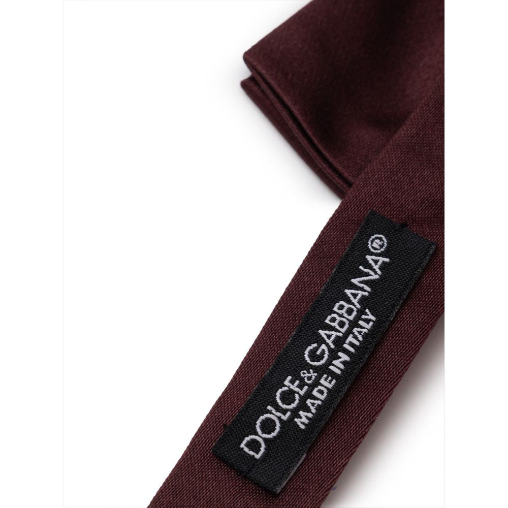 Burgundy Silk Bowty - ventzia