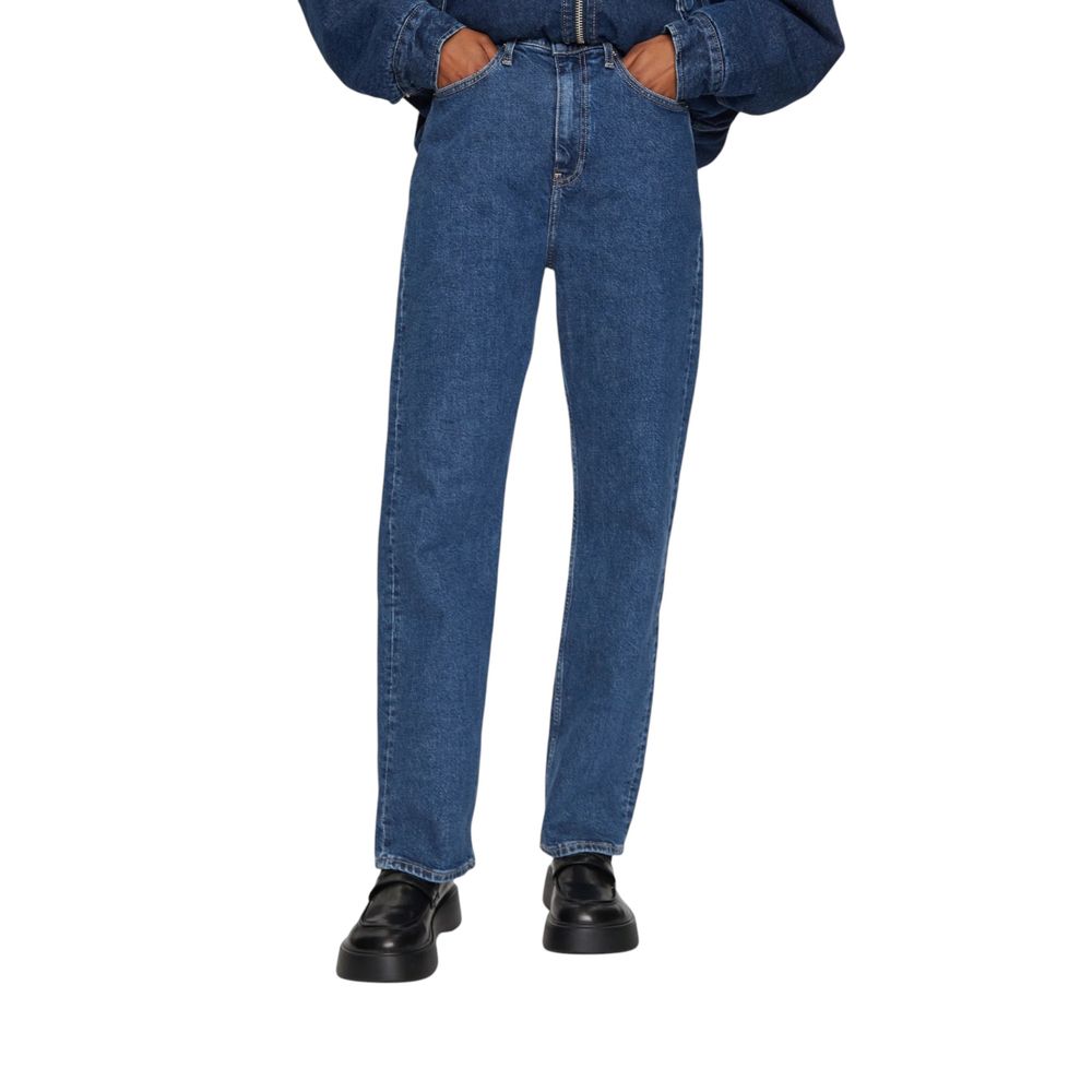 Blue Cotton Mom Jean - ventzia
