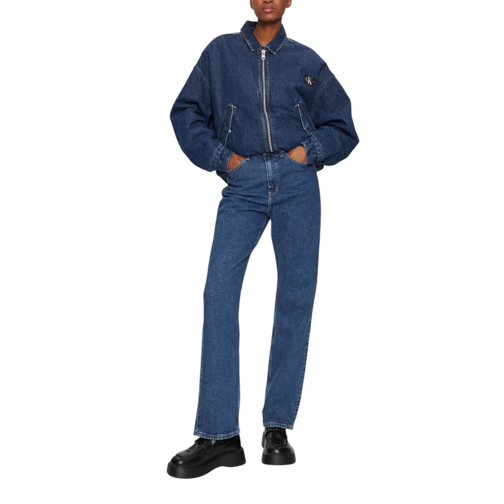 Blue Cotton Mom Jean - ventzia