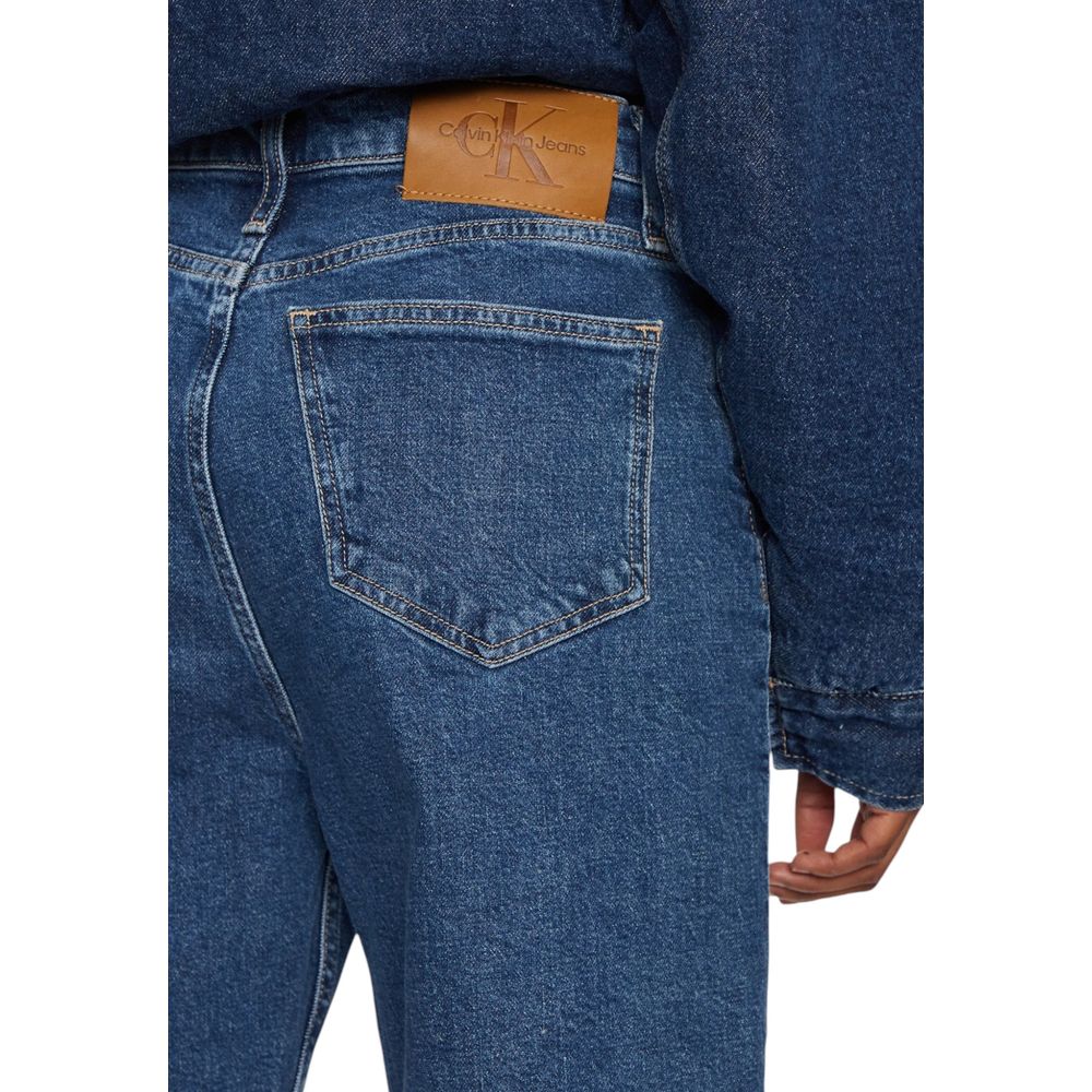 Blue Cotton Mom Jean - ventzia
