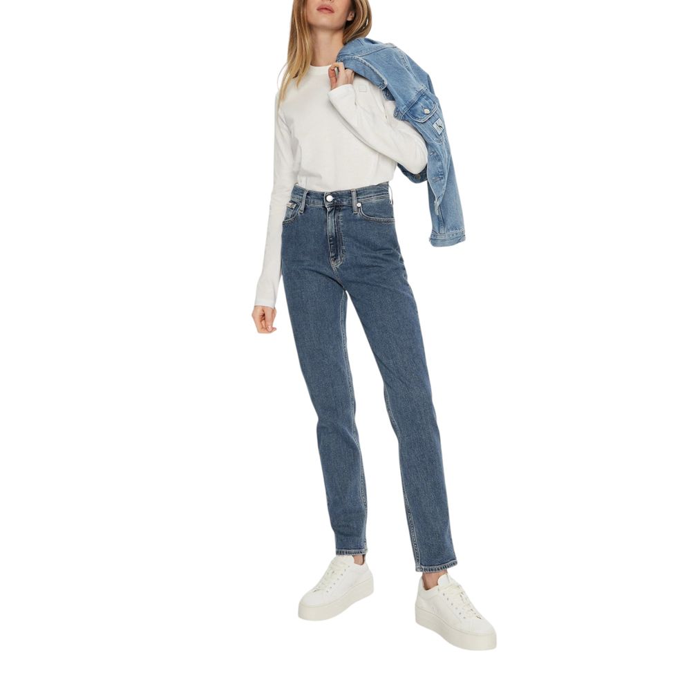 Blue Cotton Mom Jean - ventzia