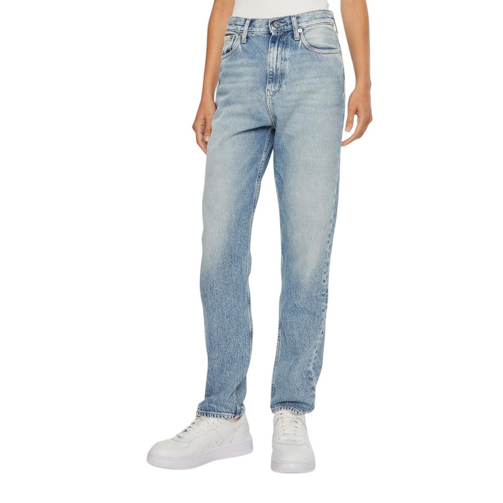 Light Blue Cotton Slim Fit Jean - ventzia