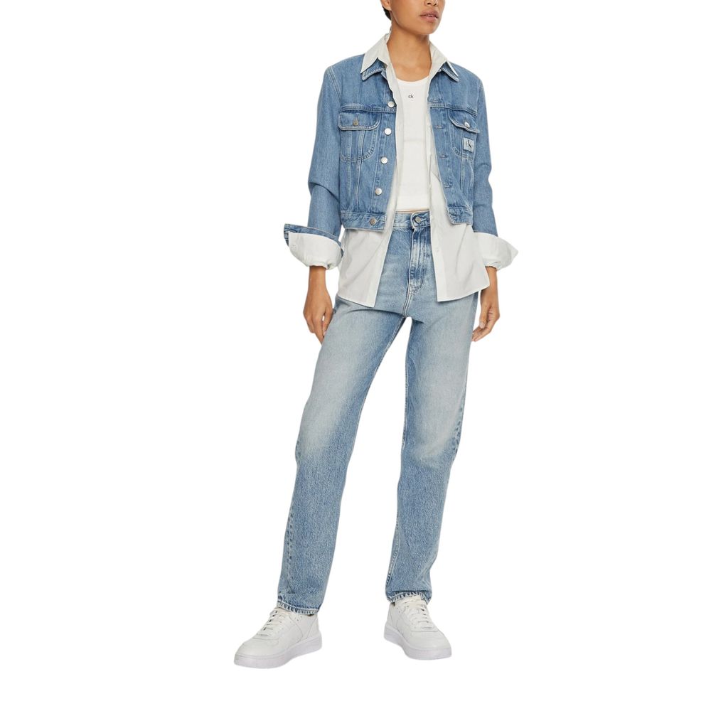 Light Blue Cotton Slim Fit Jean - ventzia