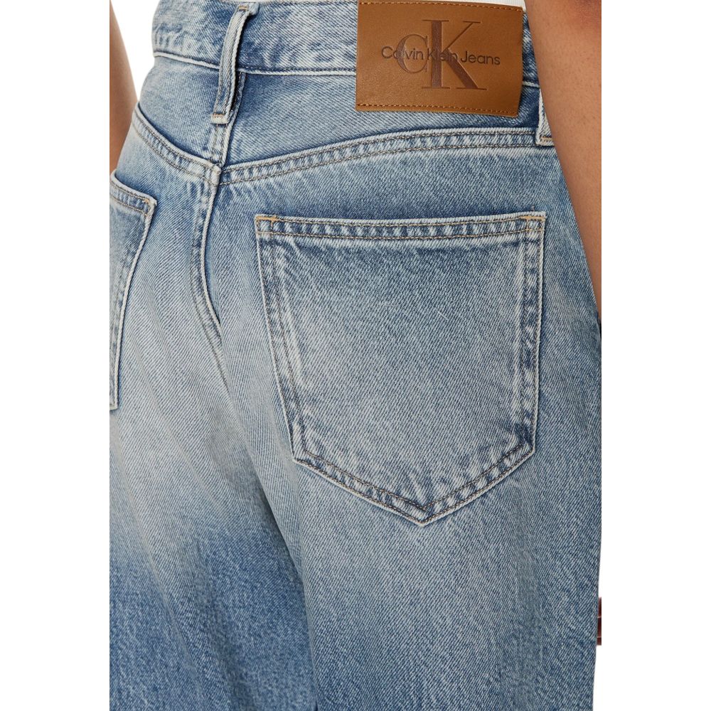 Light Blue Cotton Slim Fit Jean - ventzia