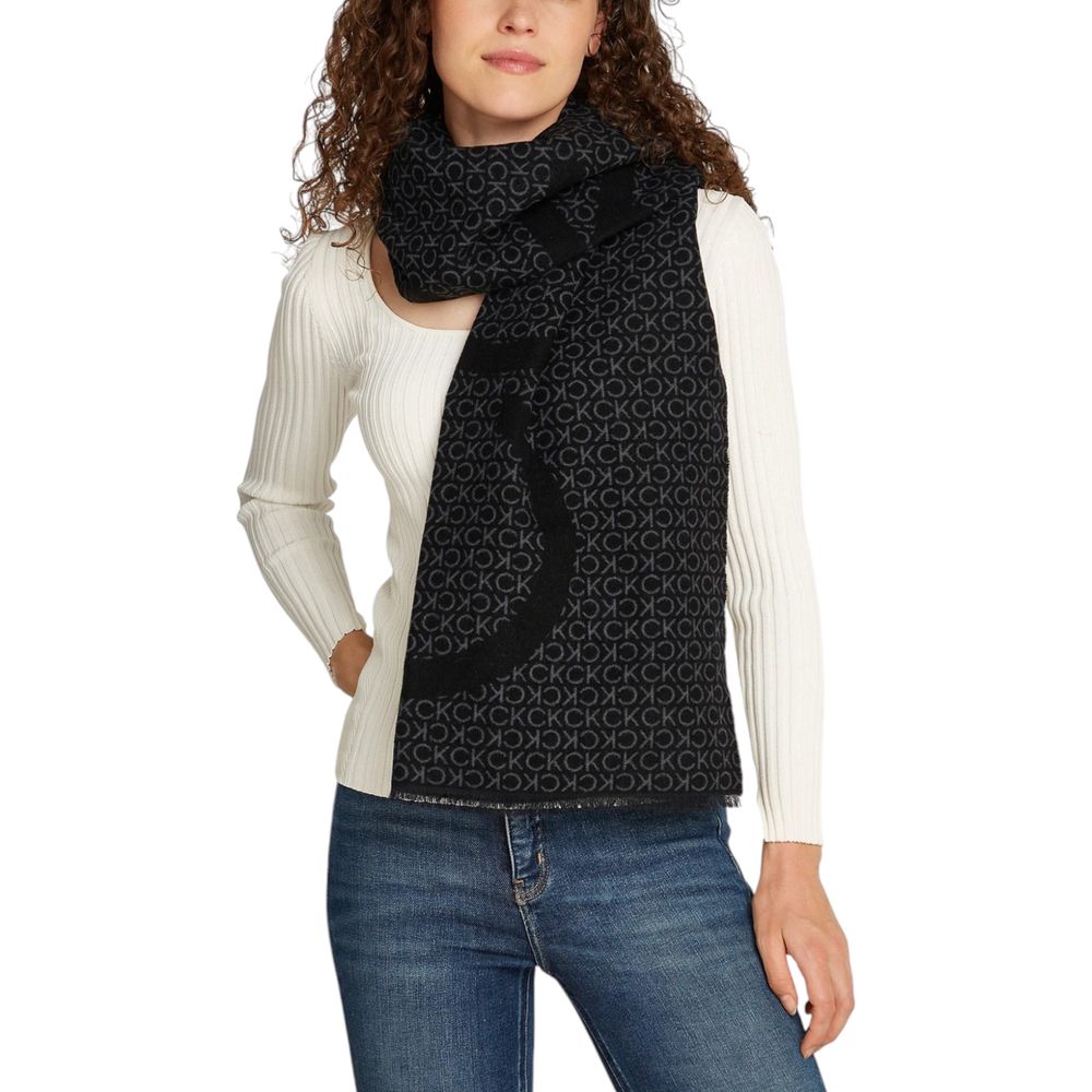 Black Marabou Scarf