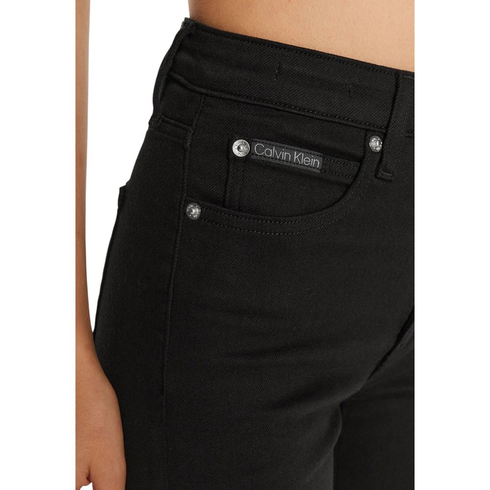 Black Cotton Skinny Jean - ventzia