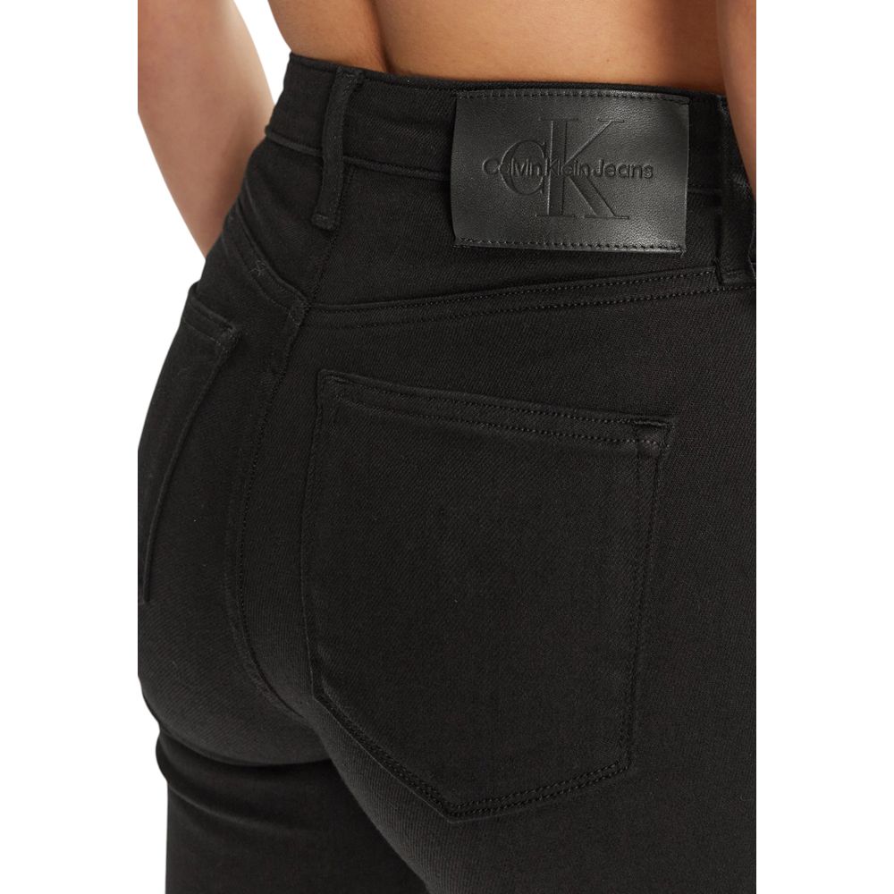 Black Cotton Skinny Jean - ventzia
