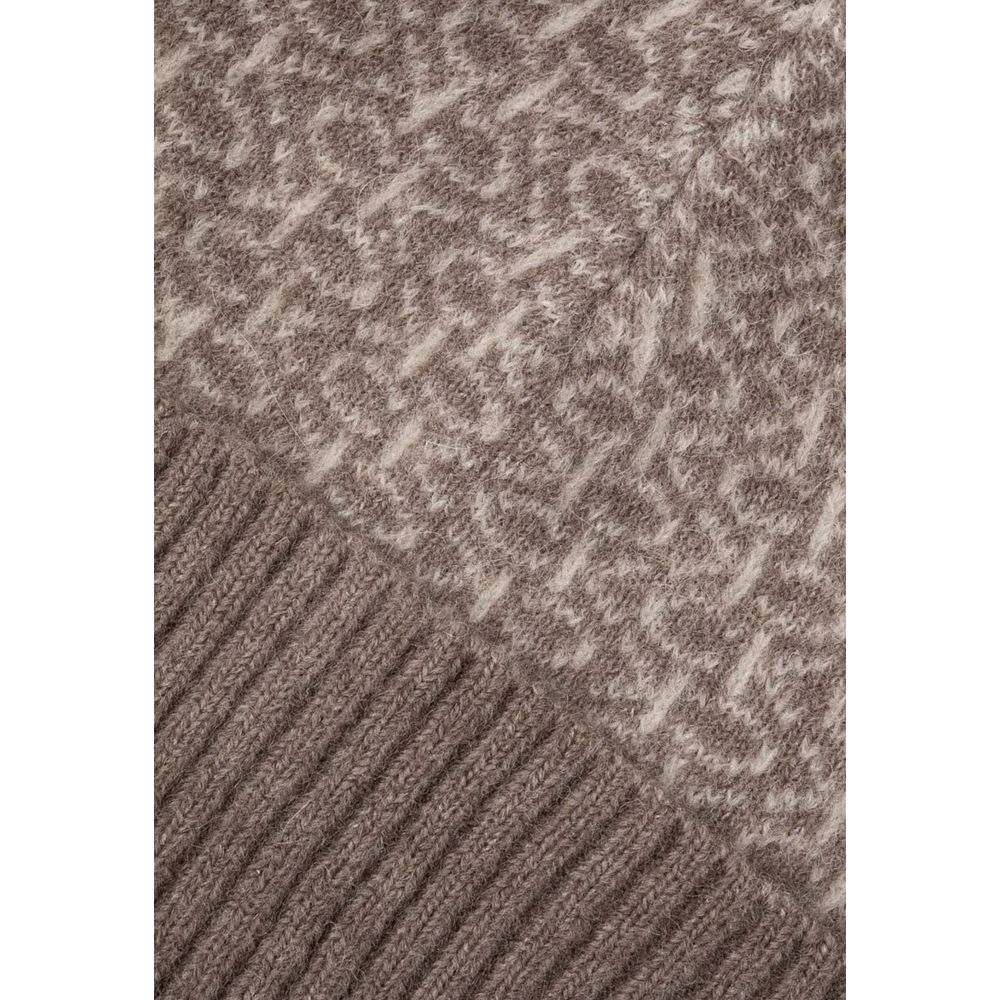 Beige Alpaca Leather Caps Baseball Hat - ventzia
