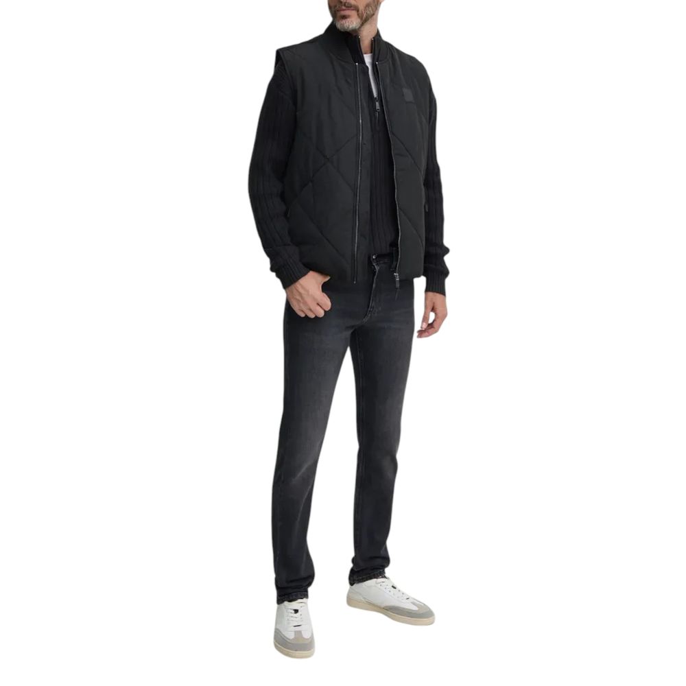 Black Cotton Cardigan - ventzia