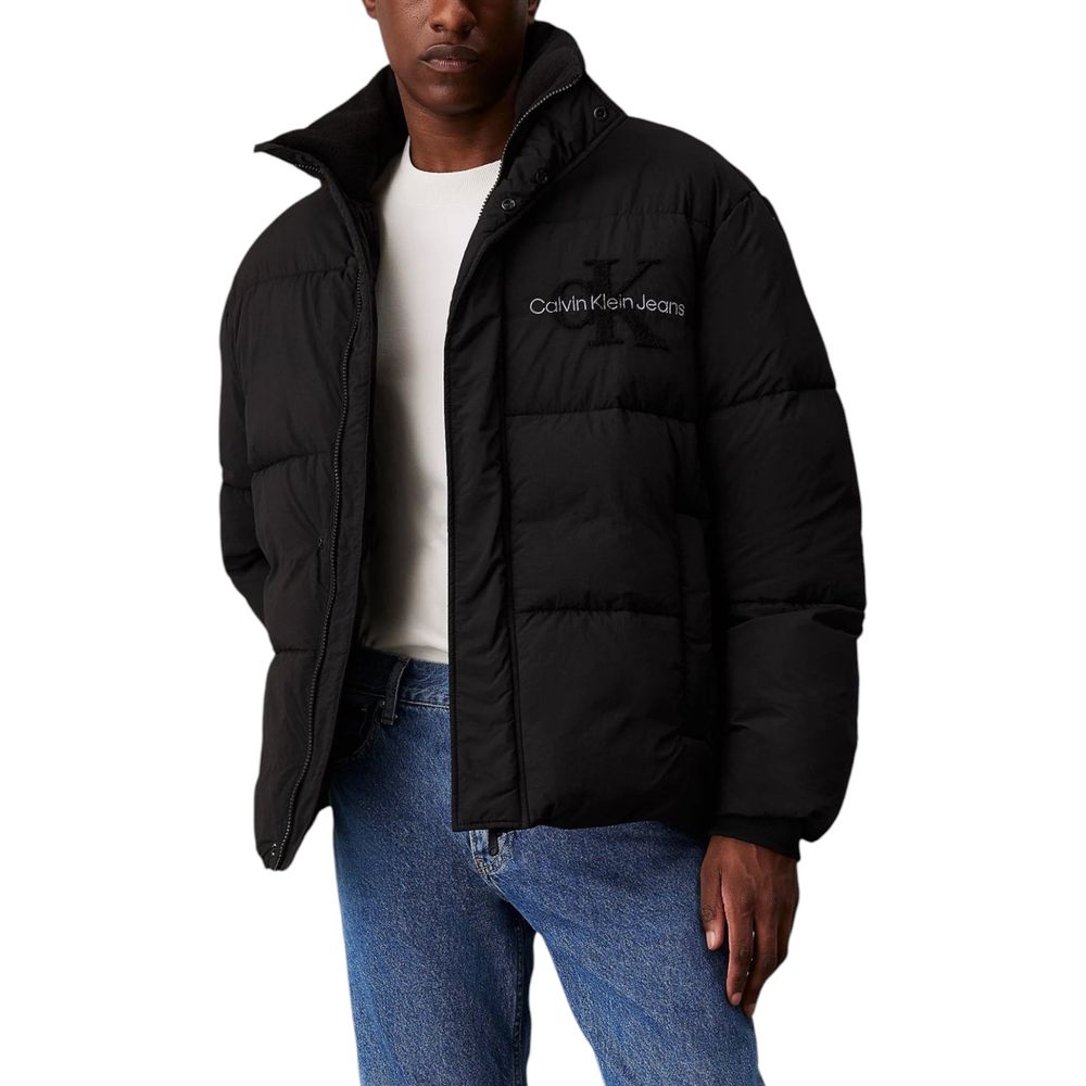 Black Recycled Polyamide Jackets & Coat - ventzia