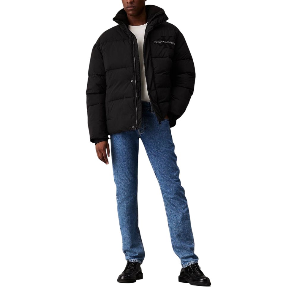 Black Recycled Polyamide Jackets & Coat - ventzia