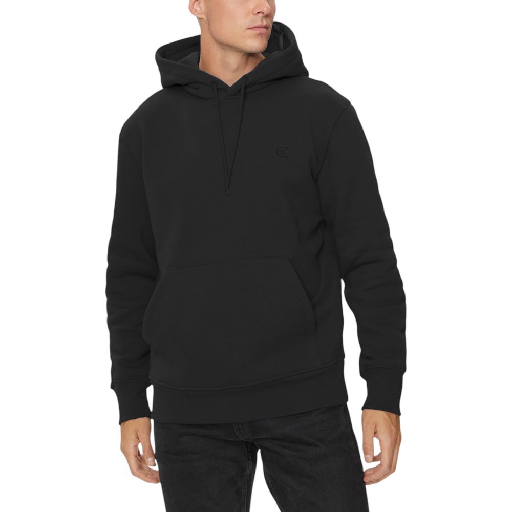 Black Cotton Hoody - ventzia