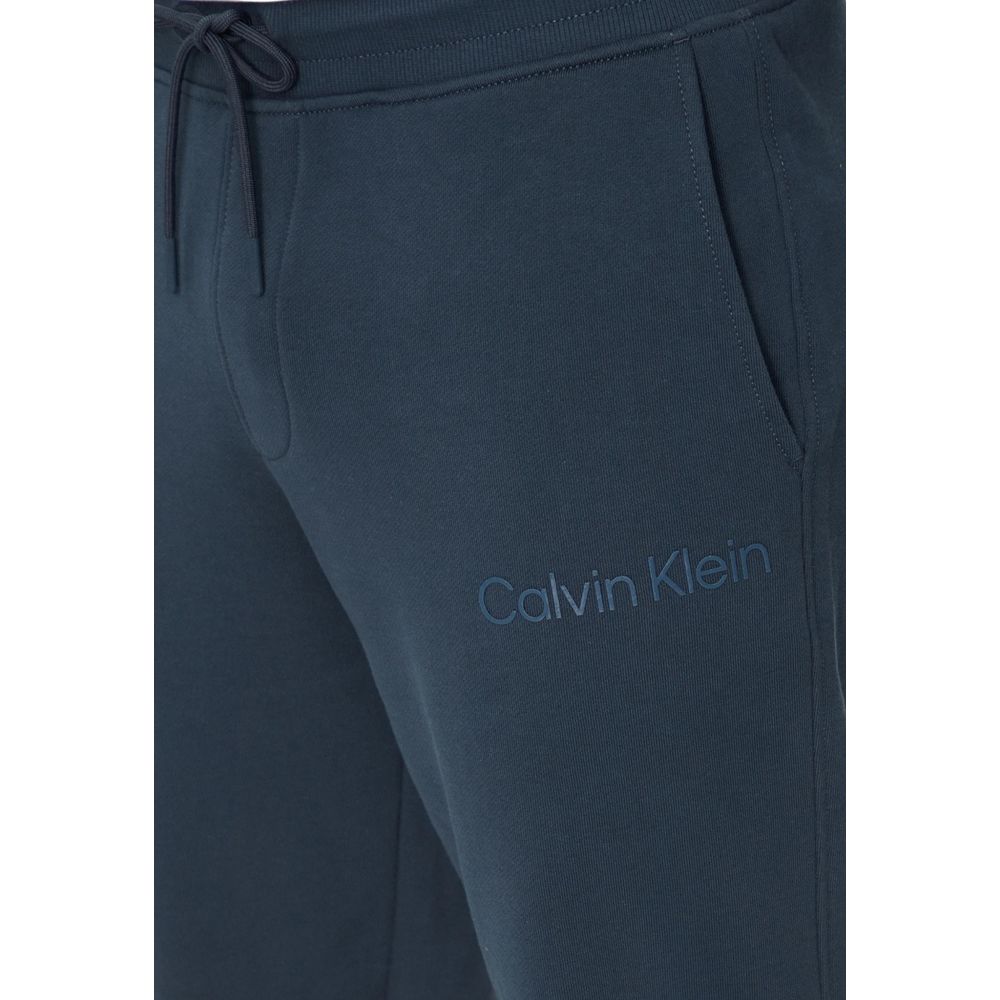 Blue Cotton Joggers Workout Pant - ventzia