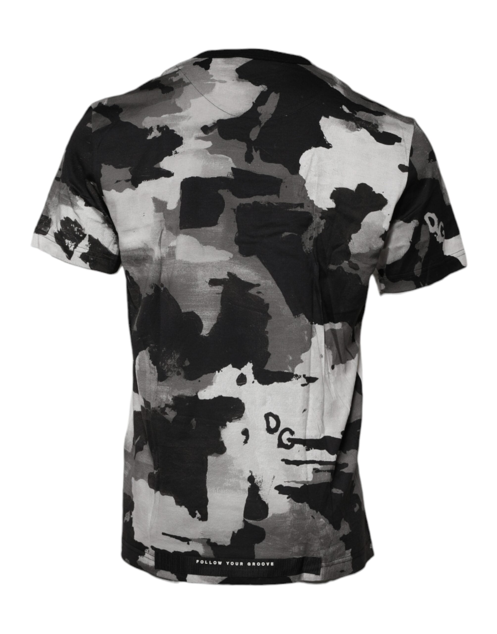 Multicolor Camouflage Crew Neck T-shirt - ventzia