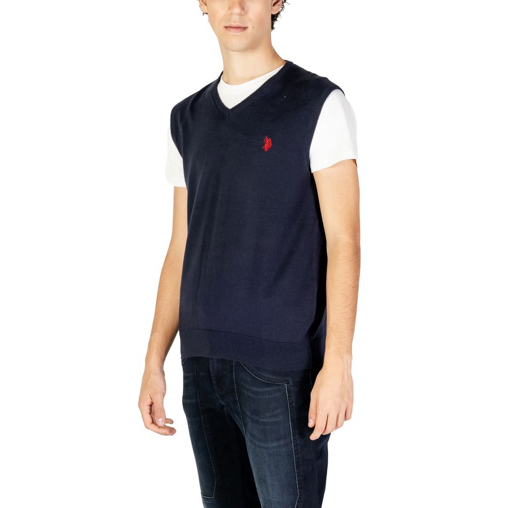 Blue Cotton Waistcoat - ventzia