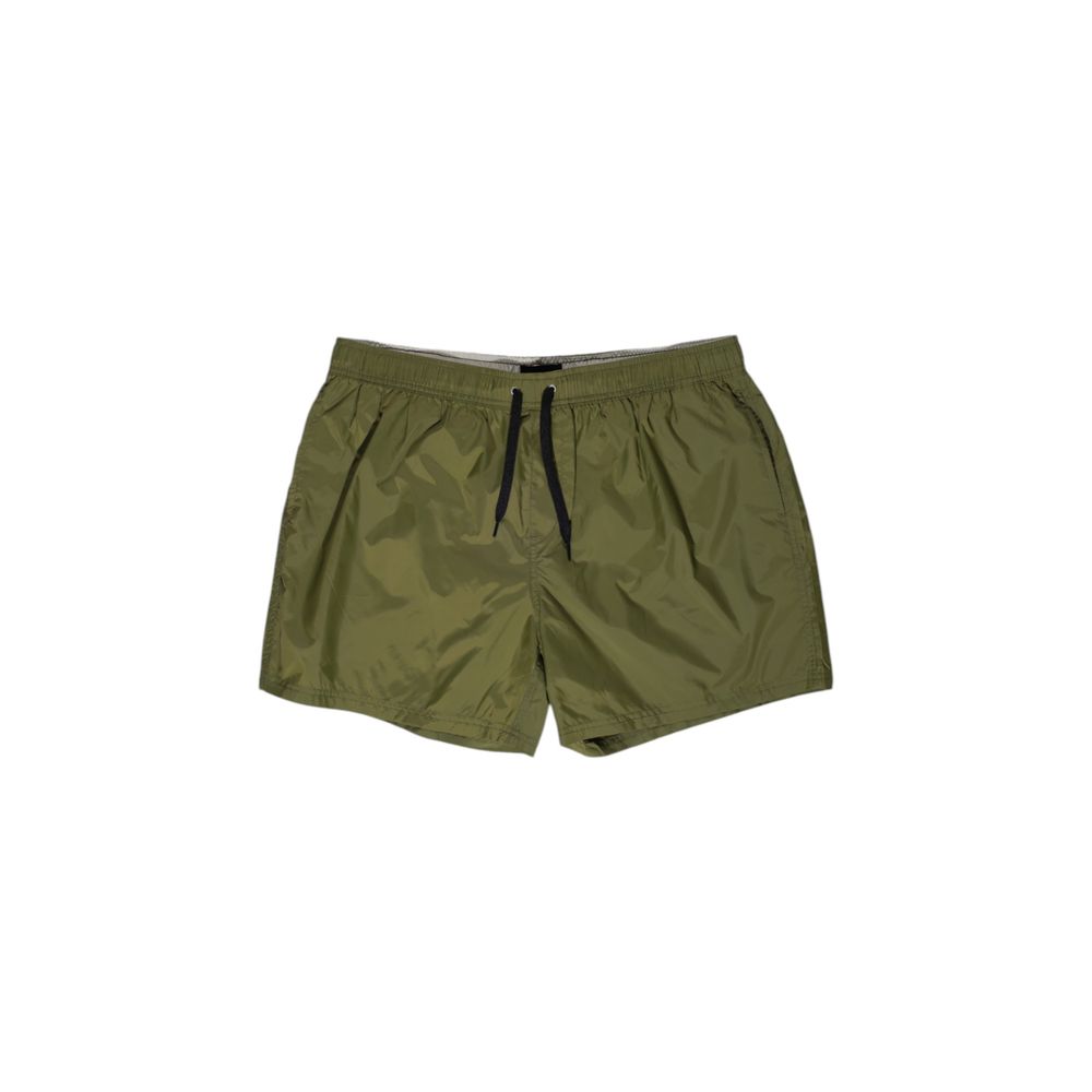 Green Polyester Swim Short
