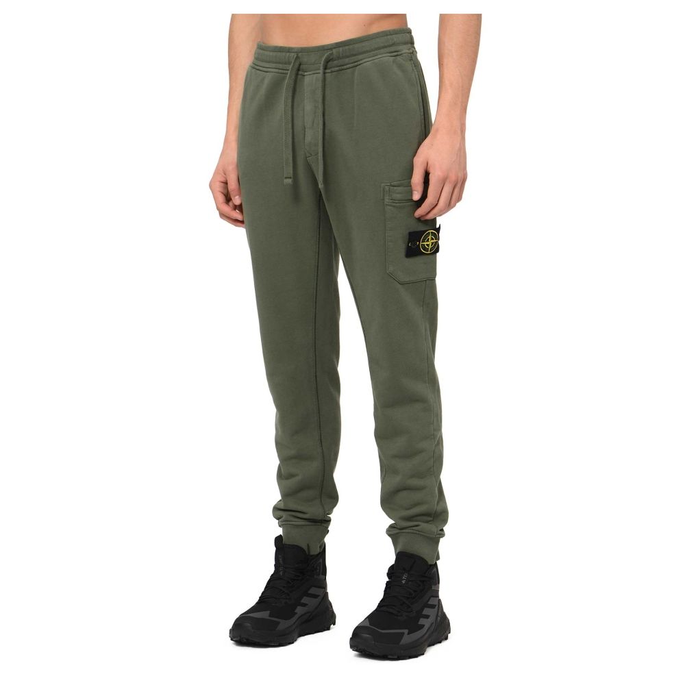 Beige Cotton Men Trouser