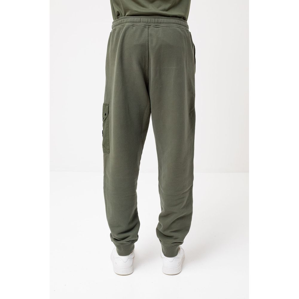Green Cotton Men Trouser - ventzia