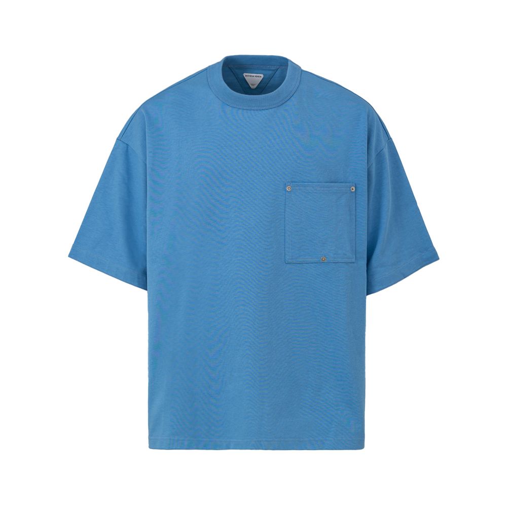 Blue Cotton T-Shirt - ventzia