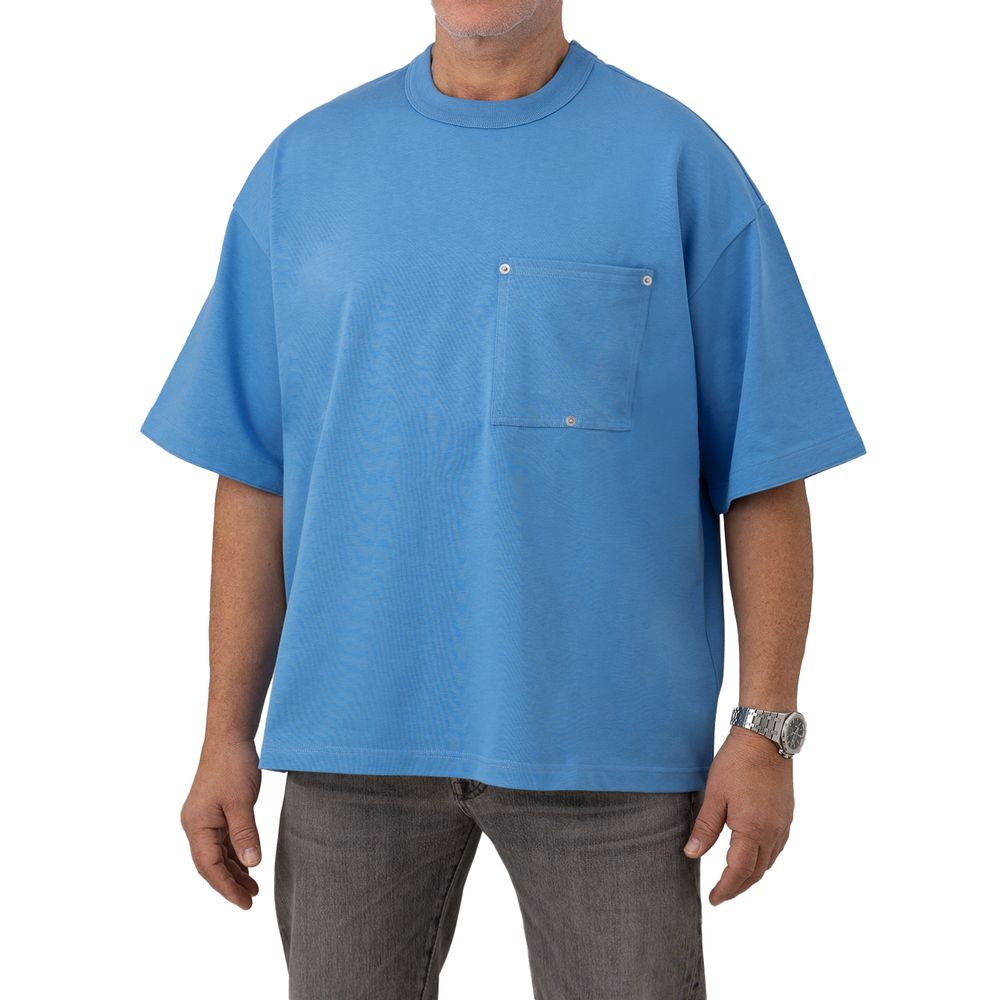 Blue Cotton T-Shirt - ventzia