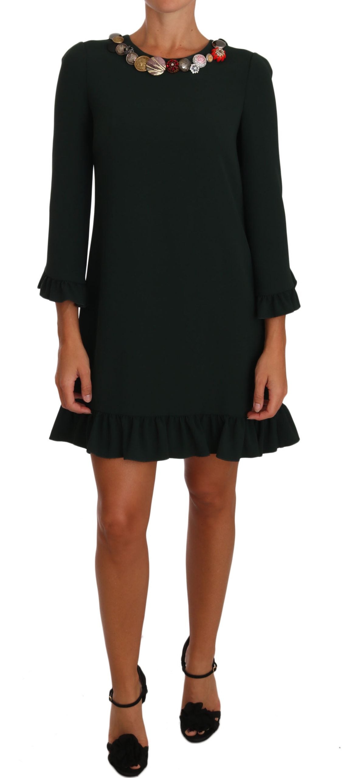 Enchanted Sicily Green Crystal Dress - ventzia