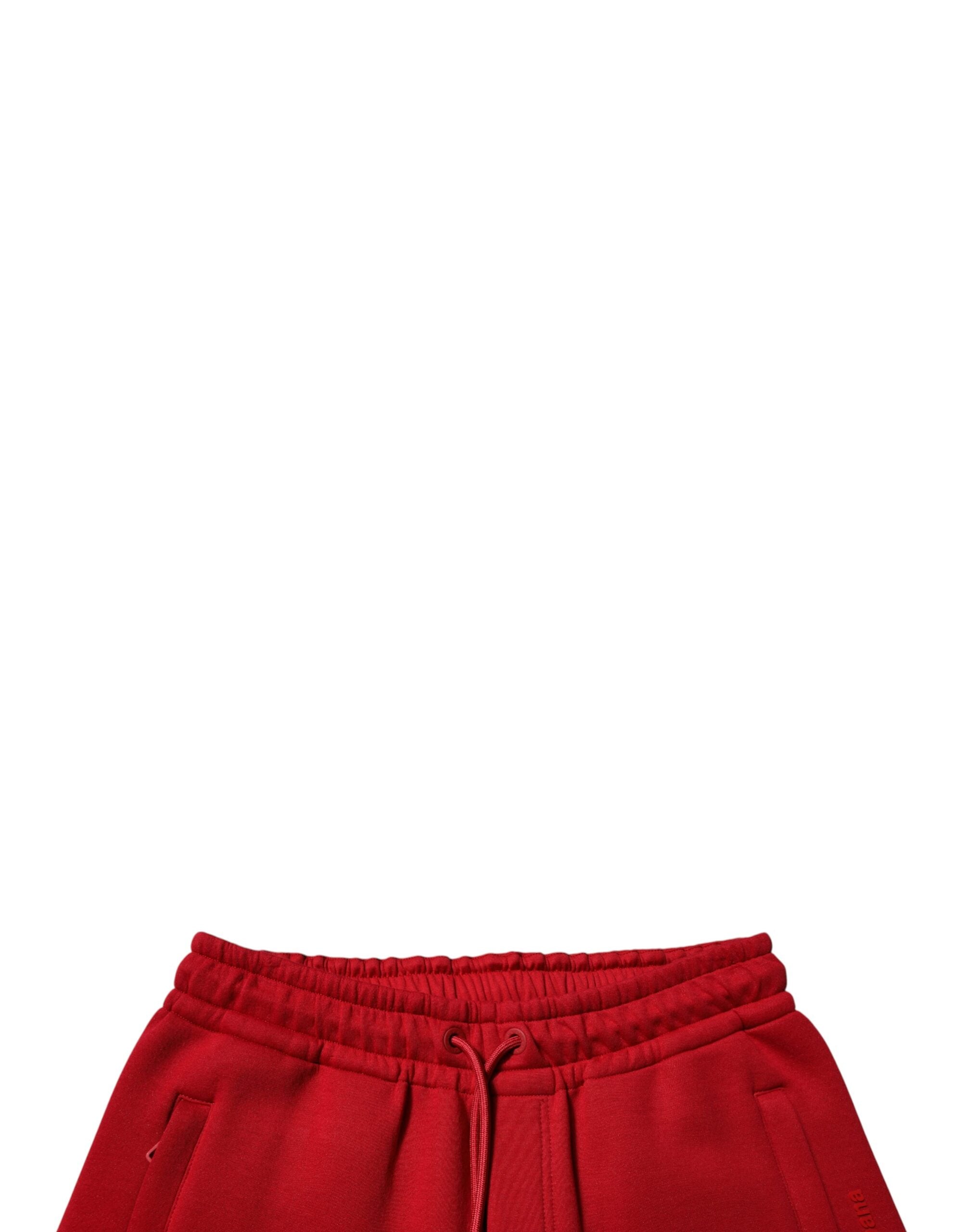 Red Cotton Jogger Jogging Pants - ventzia