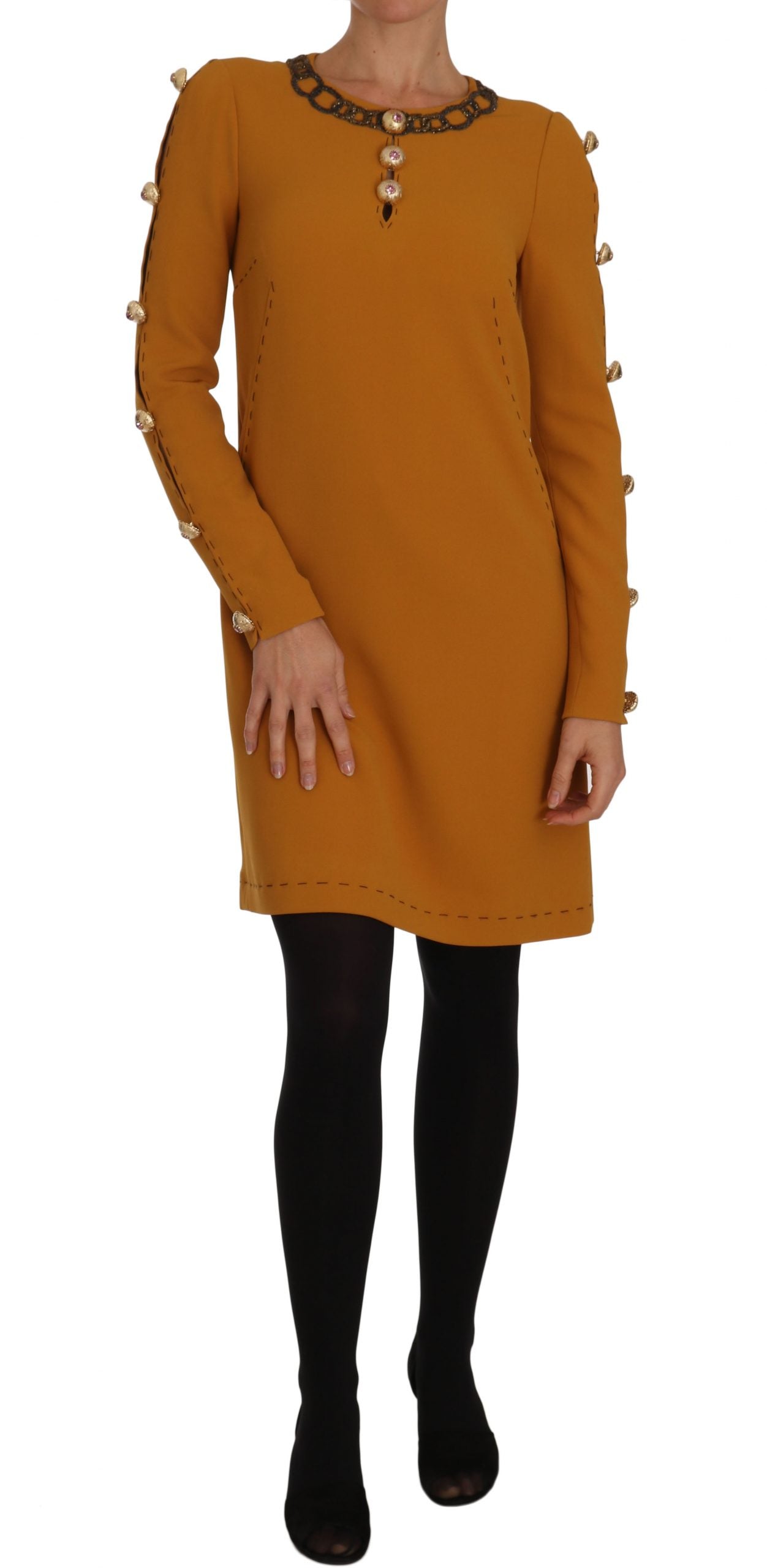 Crystal Embellished Mini Dress - Luxe Charm - ventzia