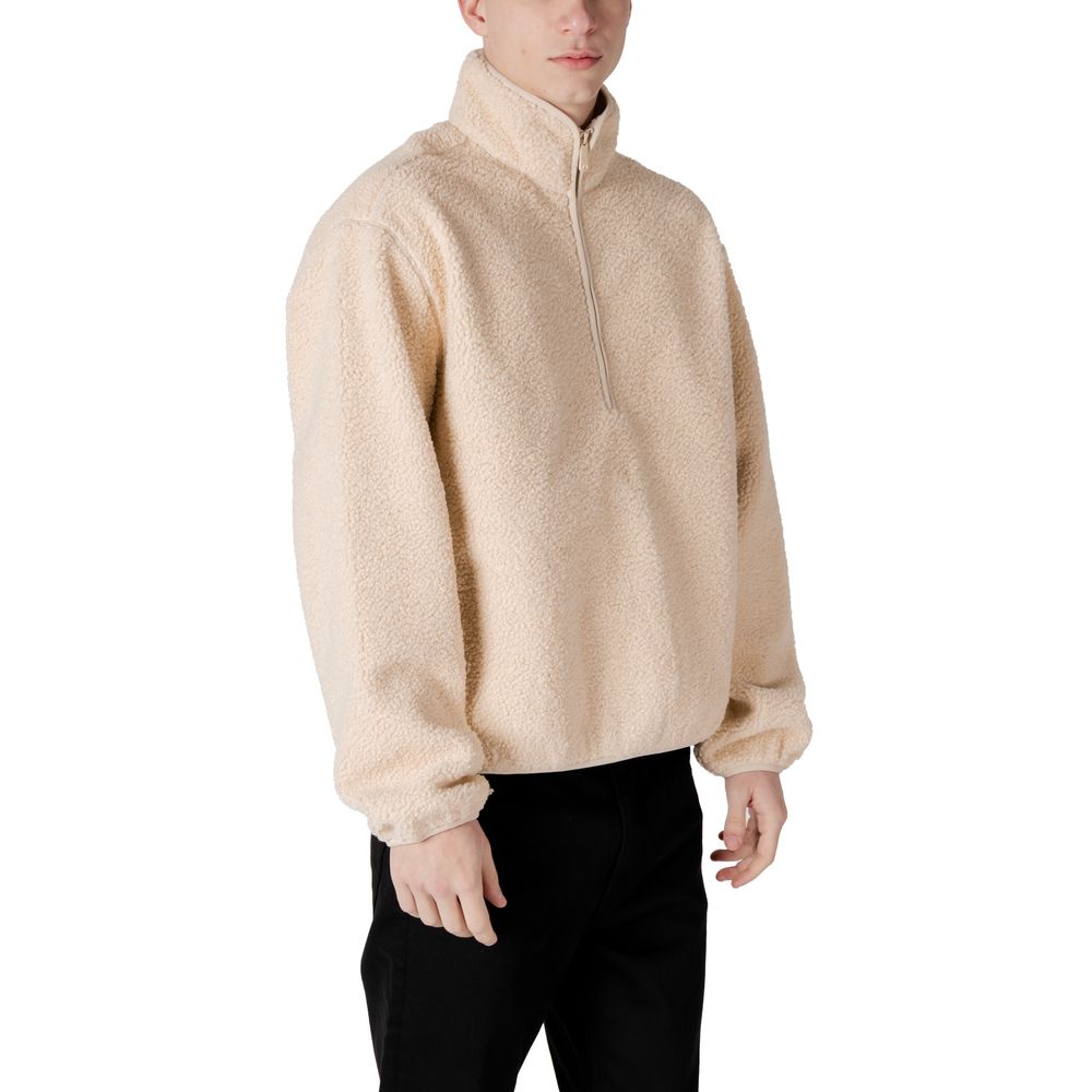 Cream Recycled Polyester Jackets & Coat - ventzia