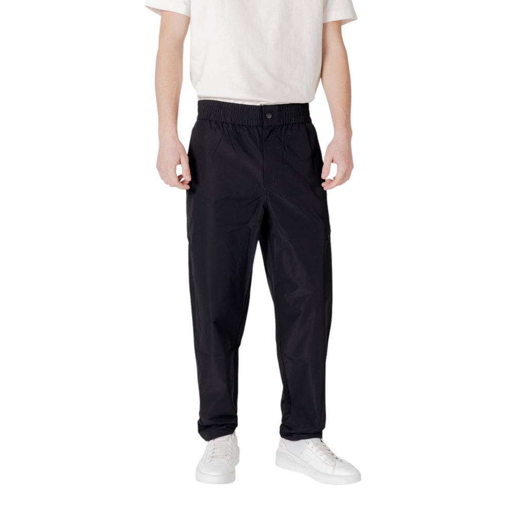 Black Polyester Pant - ventzia
