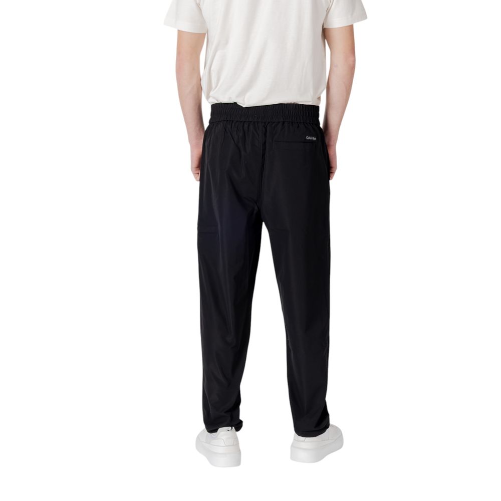 Black Polyester Pant - ventzia