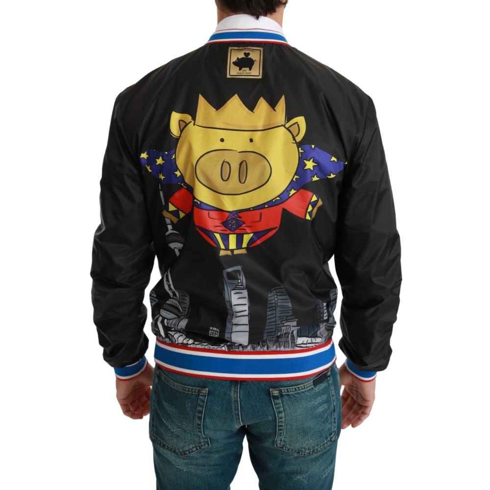 Black Material Jacket - ventzia