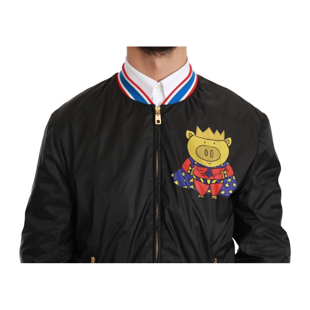 Black Material Jacket - ventzia