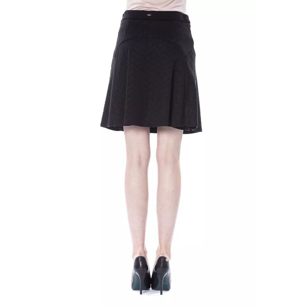 Black Polyester Skirt - ventzia