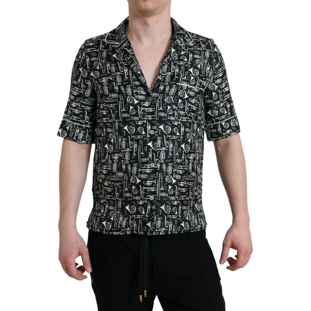 Black Silk T-Shirt - ventzia