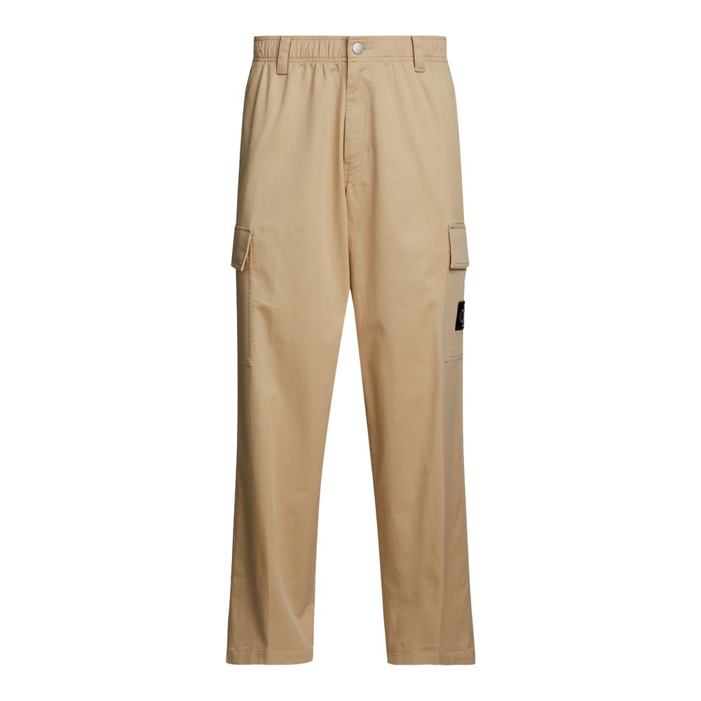 Beige Cotton Jeans & Pant - ventzia