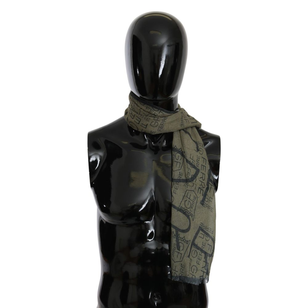 Green Wool Scarf - ventzia