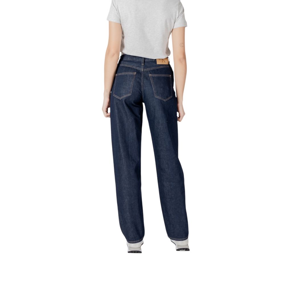 Blue Cotton Relaxed Fit Jean