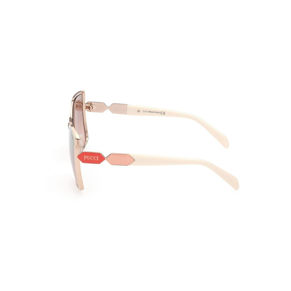White Metal Sunglasses - ventzia
