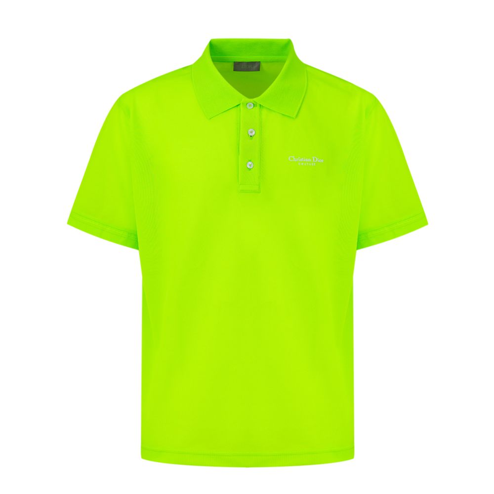 Green Cotton Polo Shirt - ventzia