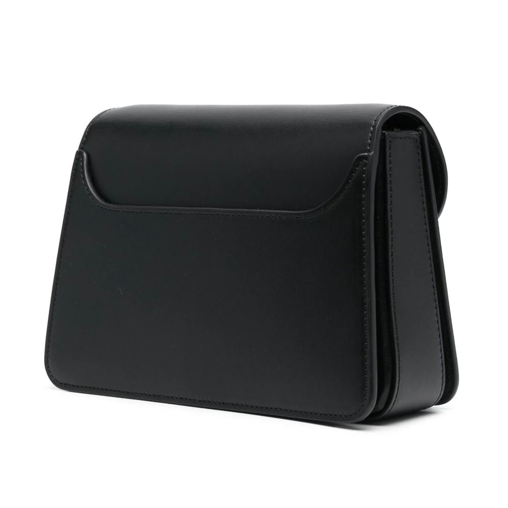 Black Leather Handbag - ventzia