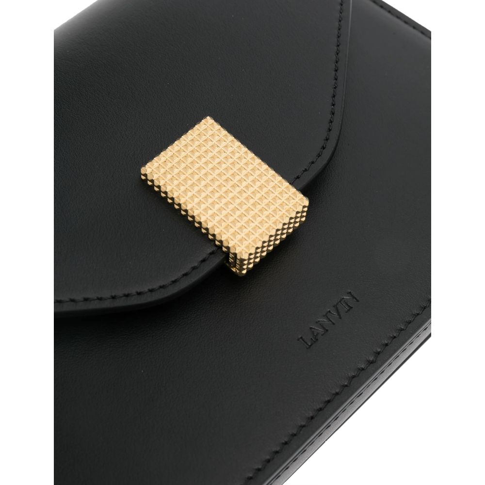 Black Leather Handbag - ventzia
