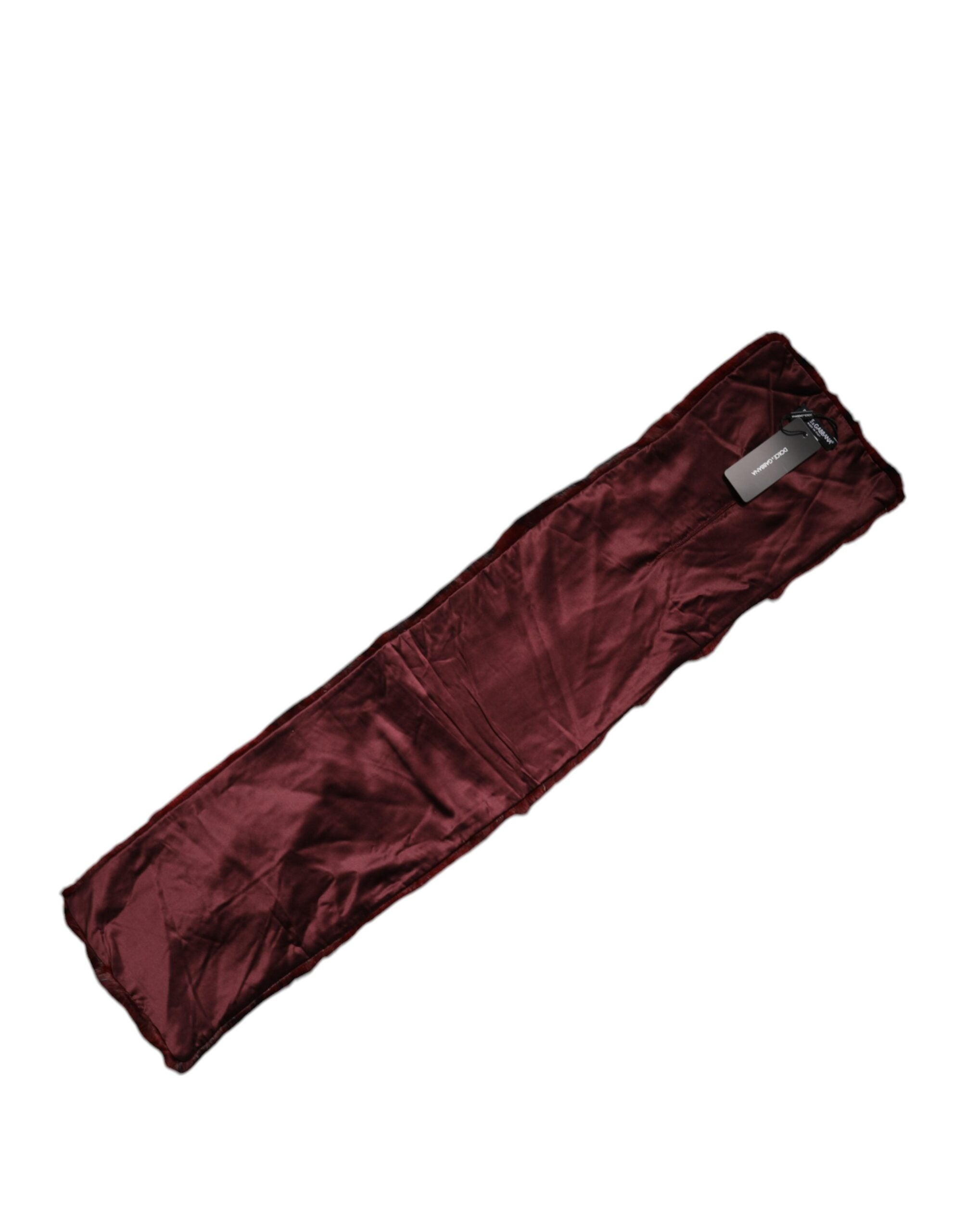 Black Red Stripe Fur Shawl Neck Wrap Scarf - ventzia