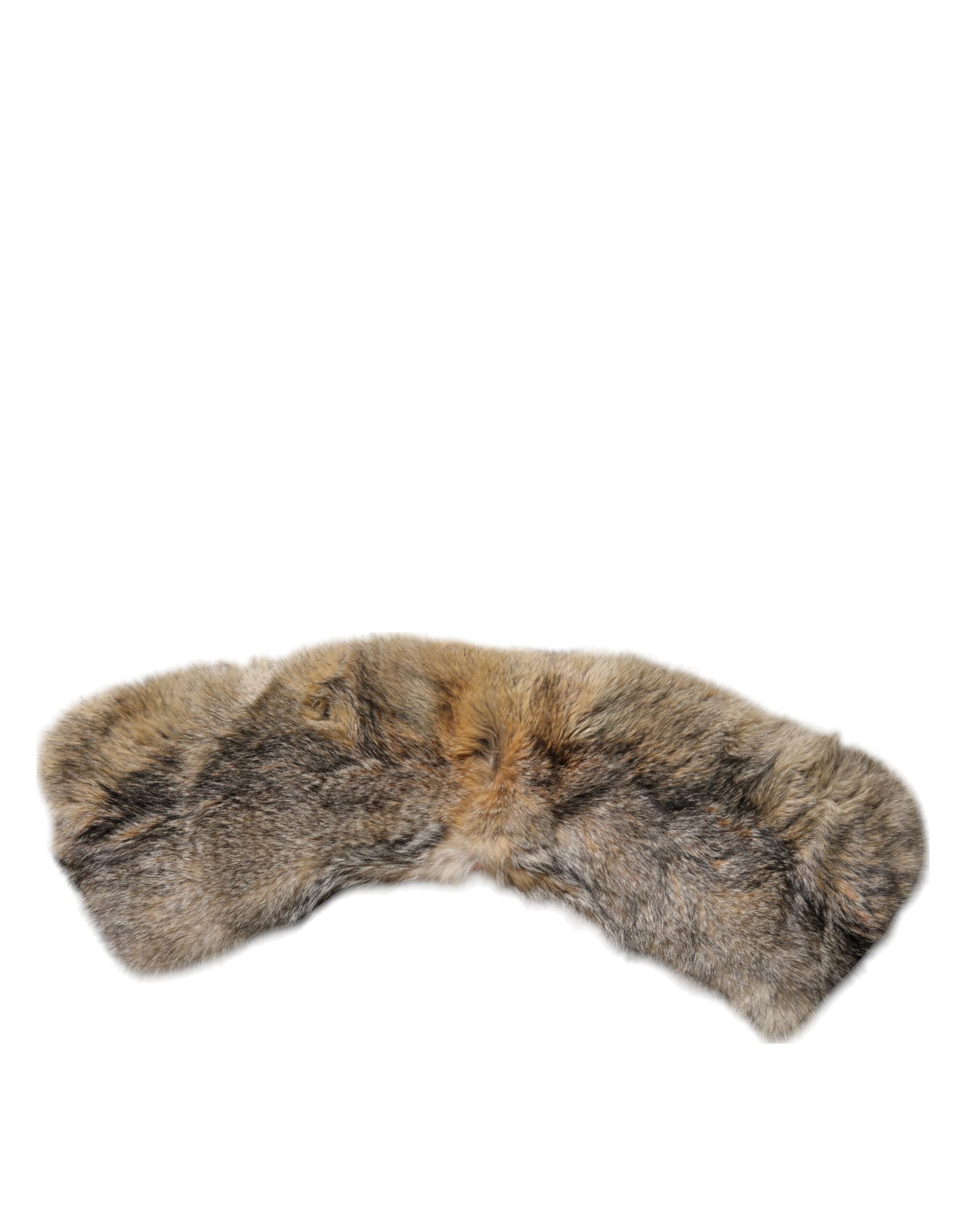 Brown Fur Shoulder Collar Neck Wrap Scarf - ventzia