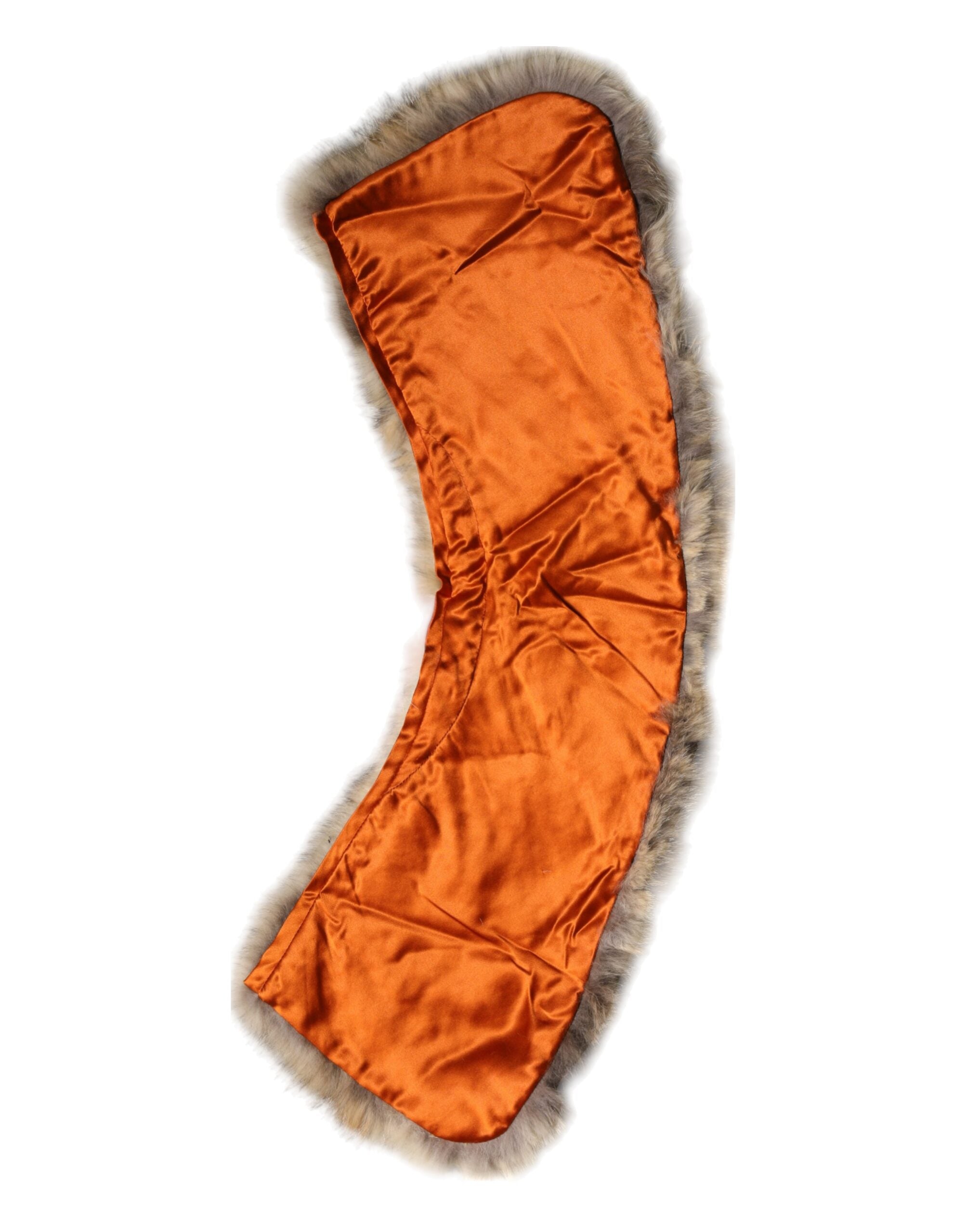 Brown Fur Shoulder Collar Neck Wrap Scarf - ventzia
