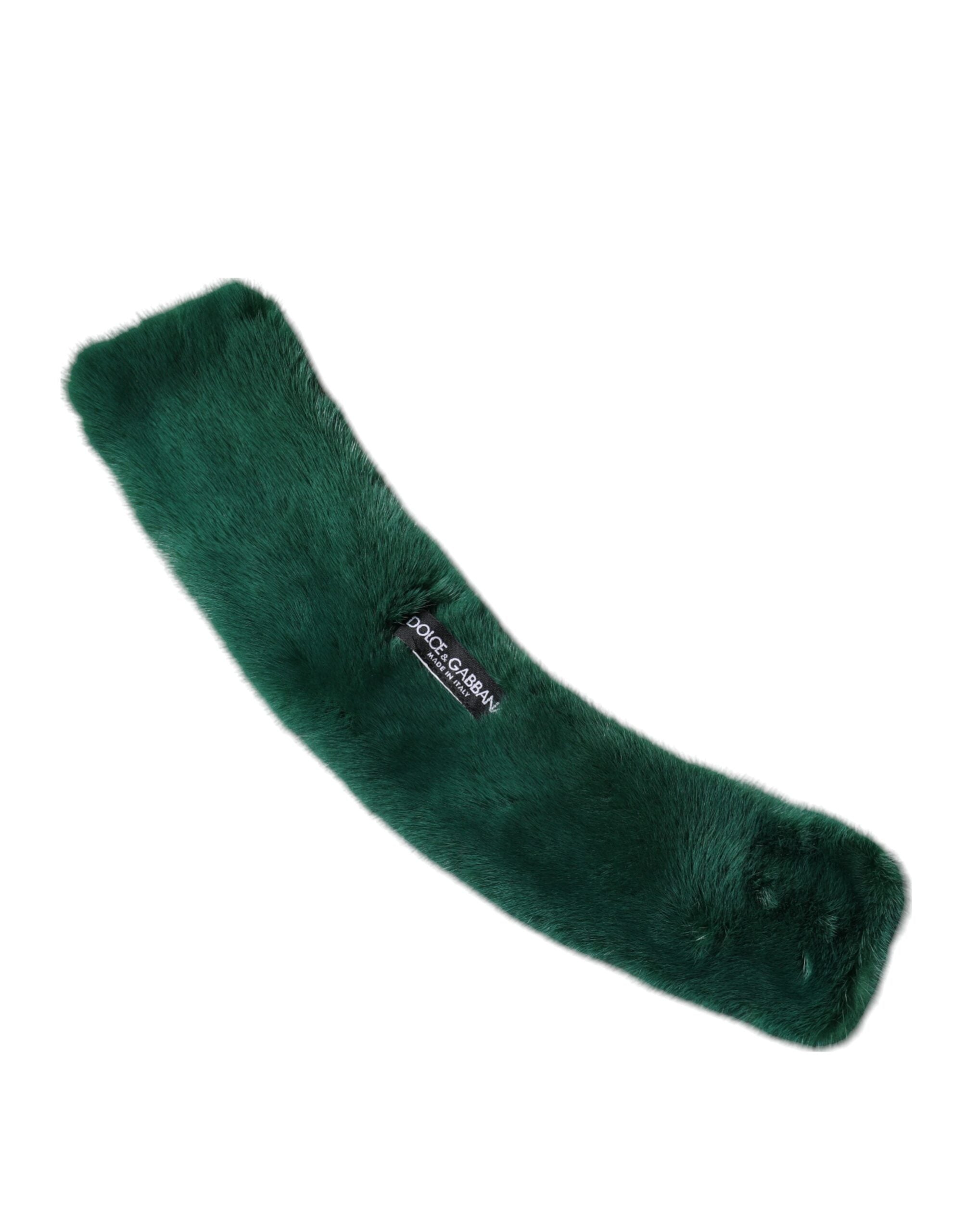 Green Mink Fur Collar Women Neck Wrap Scarf - ventzia