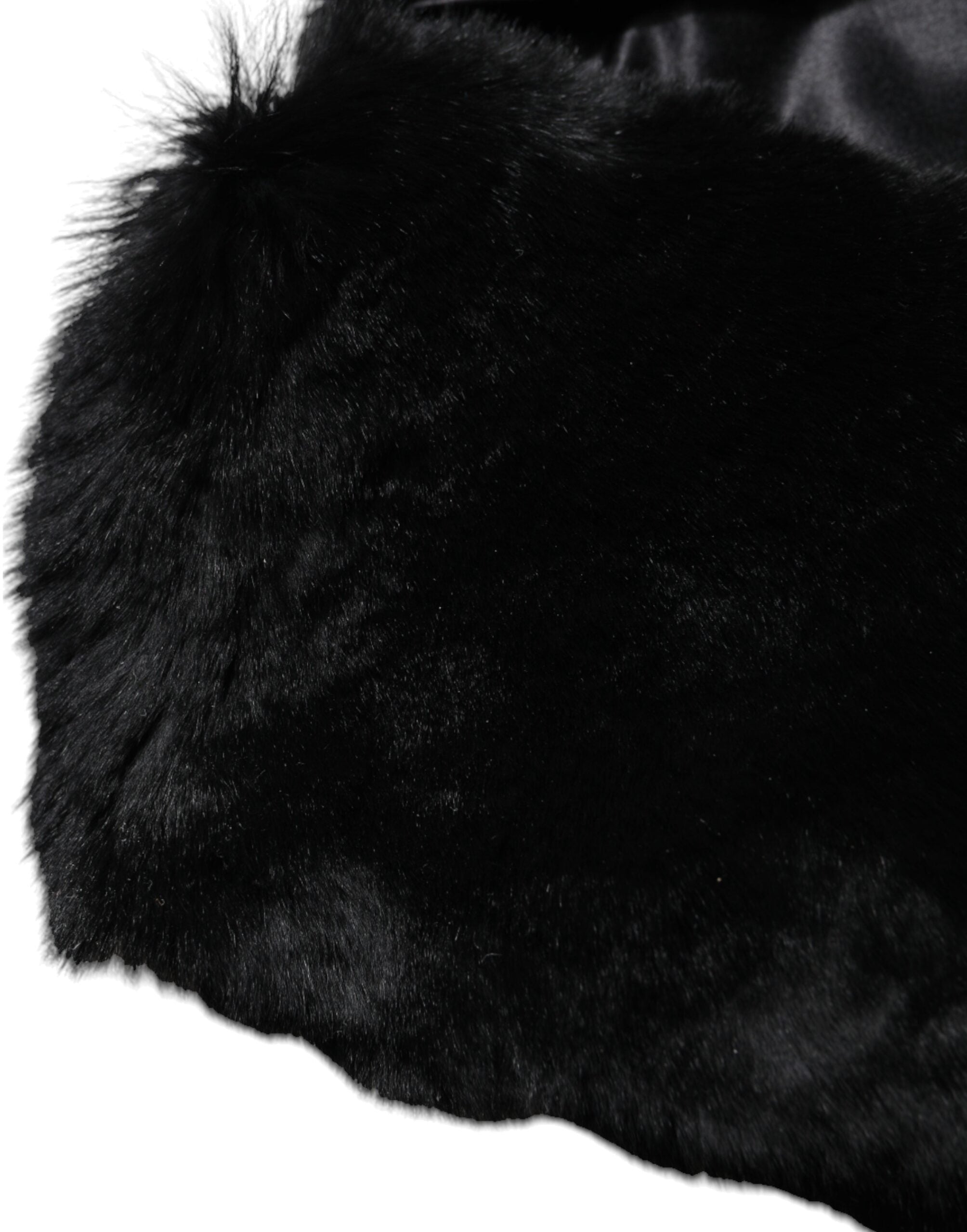Black Lamb Fur Collar Women Neck Wrap Scarf - ventzia
