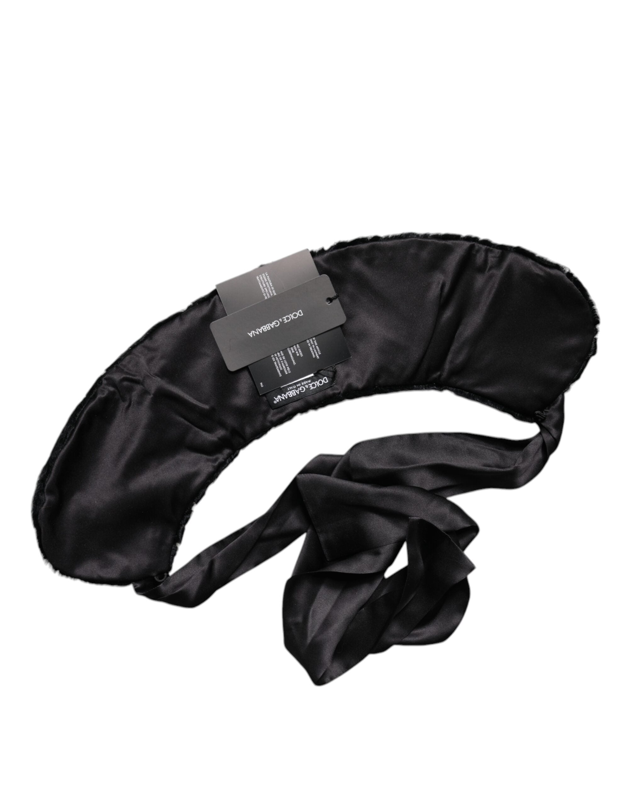 Black Lamb Fur Women Neck Warmer Winter Scarf - ventzia